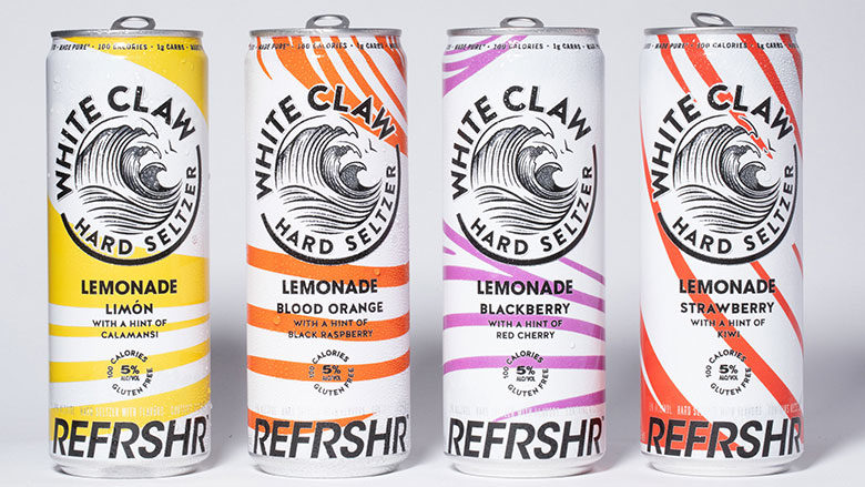 White Claw Hard Seltzer REFRSHR Lemonade