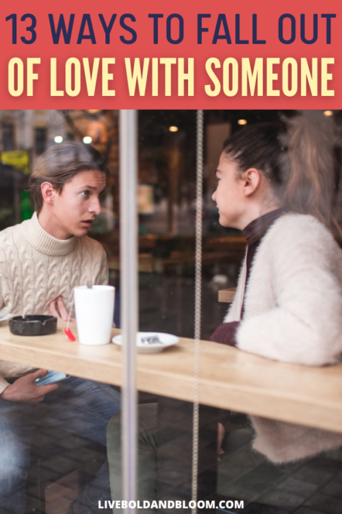 Betrayal, disappointment, rejection. These are a few reasons you want to let go. Find out how to fall out of love with someone in this post.