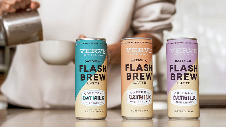 Verve Coffee Roasters Flash Brew Oatmilk Lattes