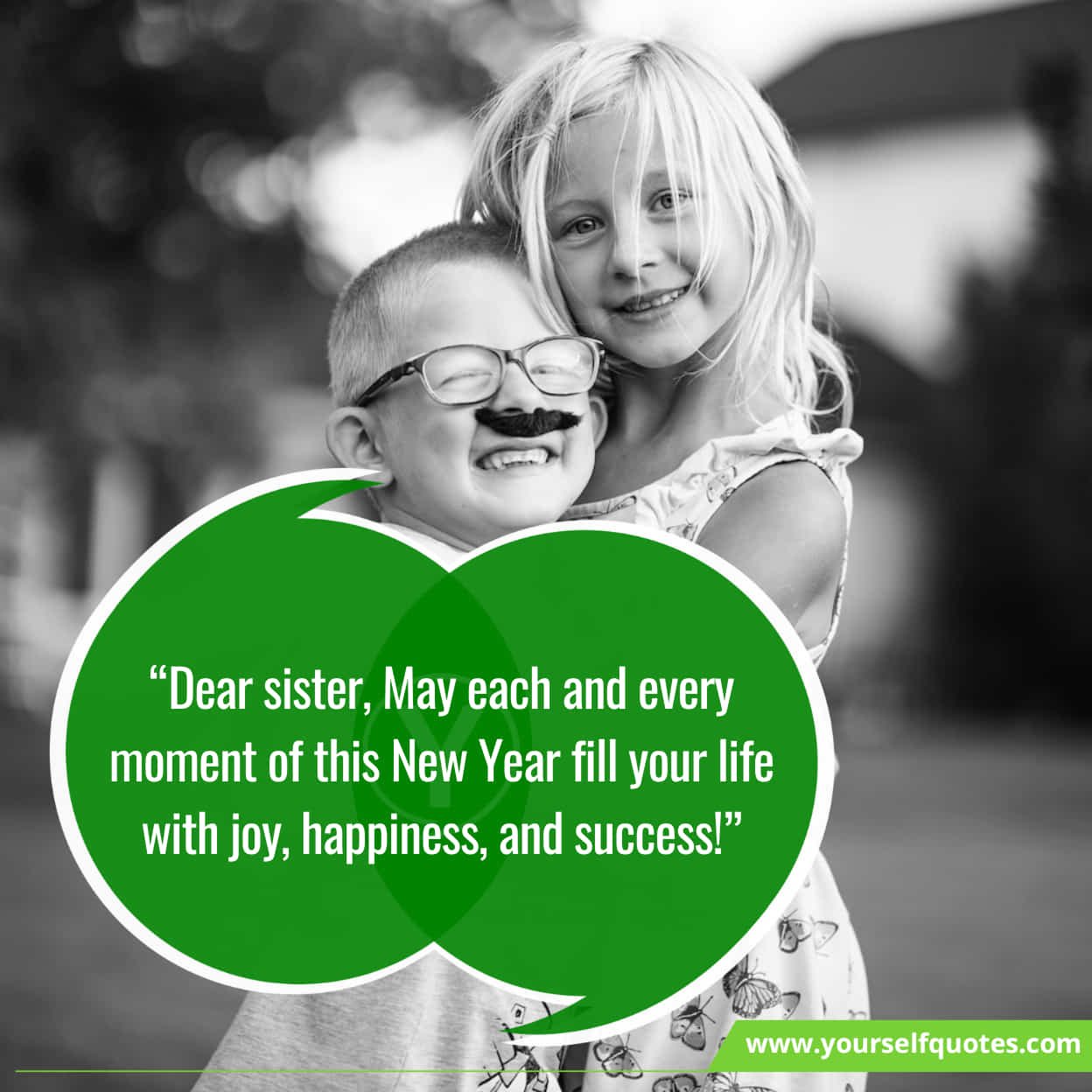 Heart-Felt Wishes On New Year For Sister