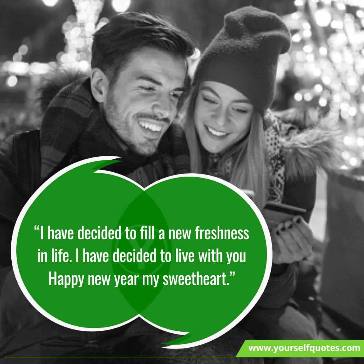 Alluring Blissful New Year Wishes On Girlfriend