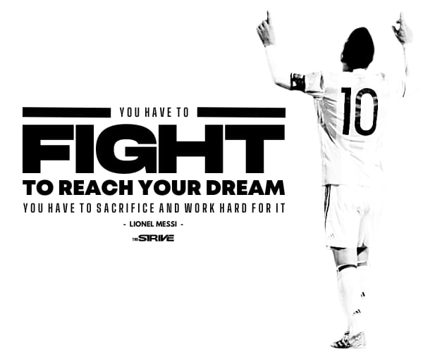 success story quote - messi