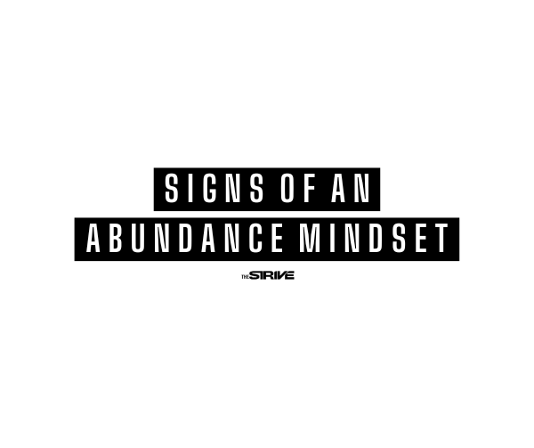 signs of abundance mindset