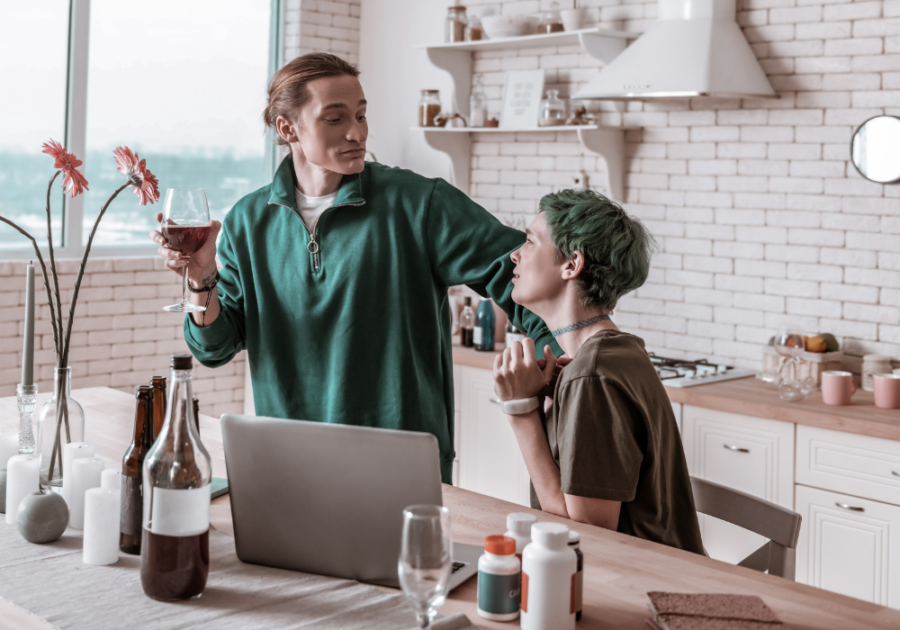 man drinking too much with woman how to know when to leave a relationship