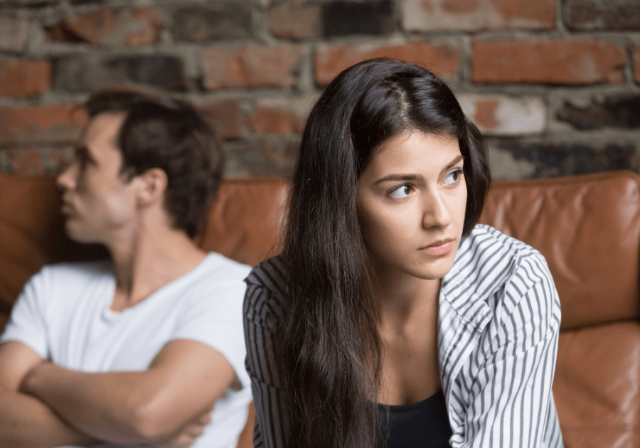 upset couple not talking when to walk away after infidelity
