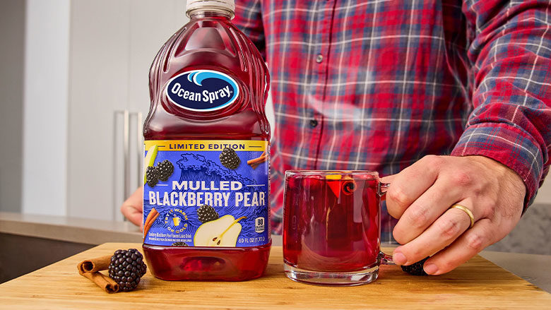Ocean Spray Mulled Blackberry Pear Juice Drink Seasonal Flavor