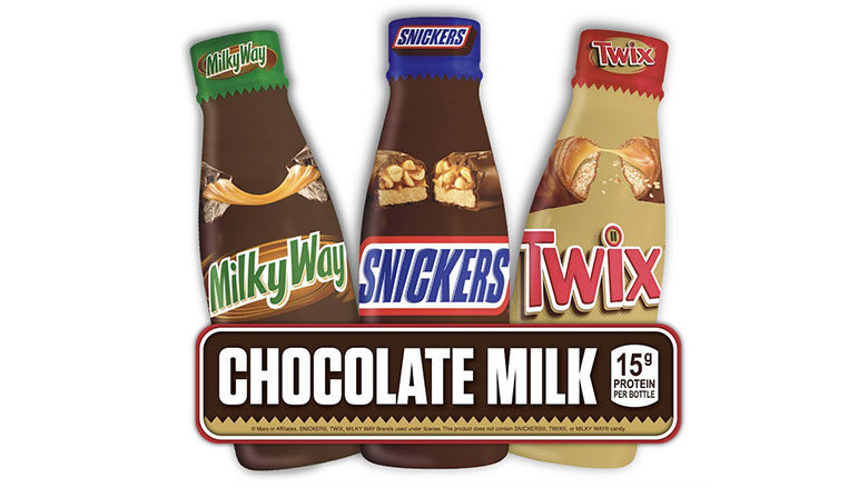 Snickers, Twix & Milky Way Chocolate Milks