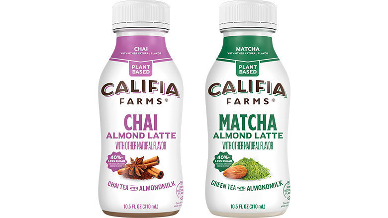 Califia Farms Matcha Almond Latte and Chai Almond Latte
