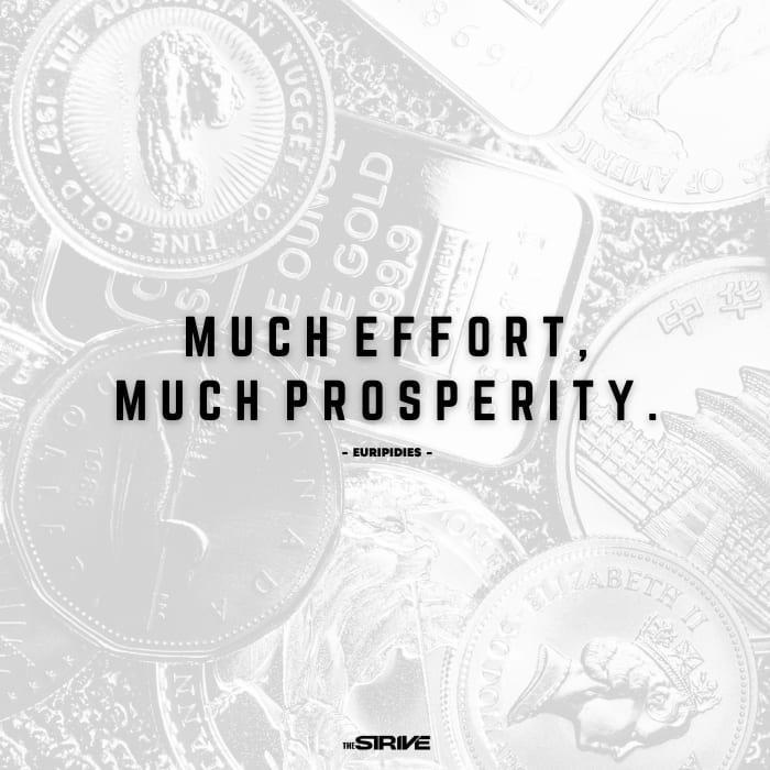 quotes on prosperity and   success via effort
