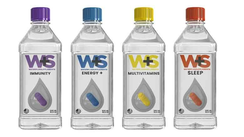 Water Plus Supplements: Supplement + Alkaline Water Line