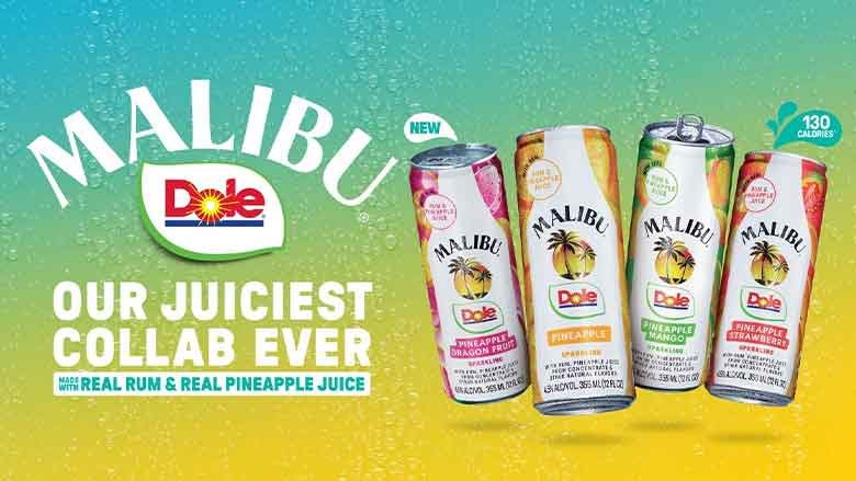 Malibu, Dole Partner on Pineapple-Based RTD Line