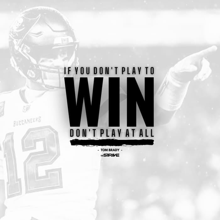 motivational quote on playing to win