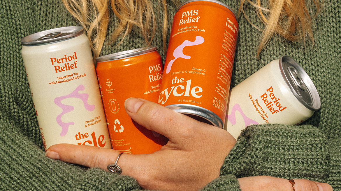 ready-to-drink beverage formulated specifically for PMS, period, and perimenopause relief